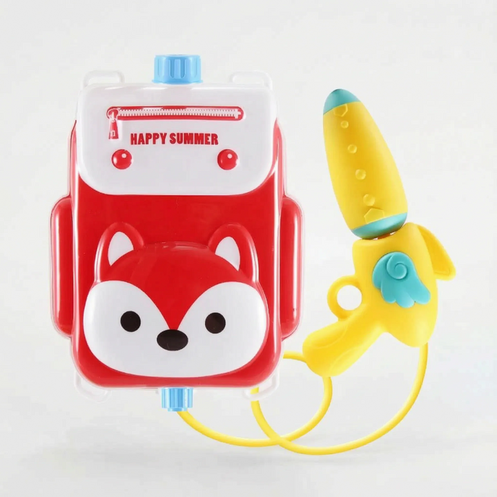 Durable animal backpack water shooter, perfect for kids' group outdoor summer water games and backyard fun.