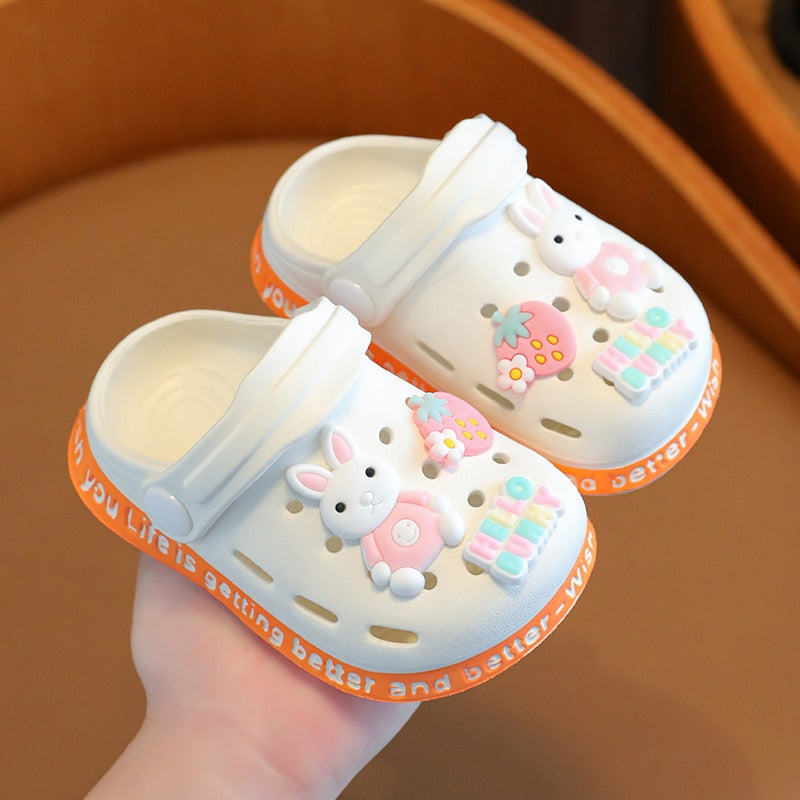 Kids' anti-slip summer sandals with slingback for outdoor play, waterproof beach footwear