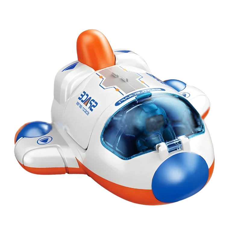 Preschool rocket toy and lunar rover set, perfect for young children to explore space adventures