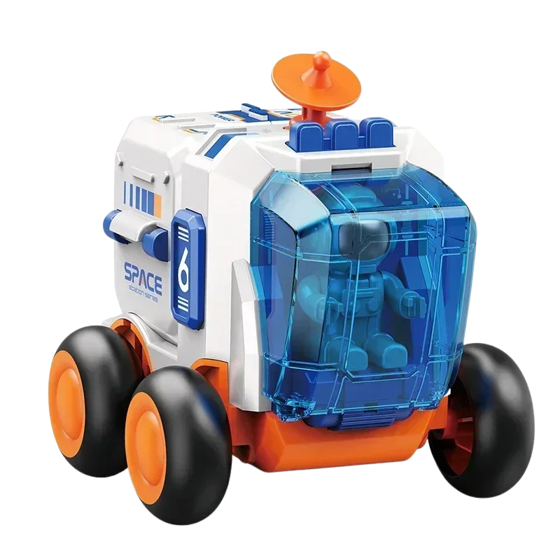 Kids' educational building set: Astronaut Space Adventure with rocket and rover for preschool fun