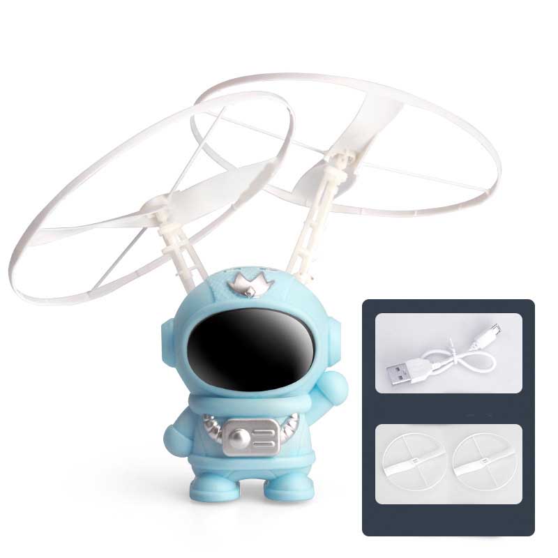 Children's flying astronaut toy, promotes imaginative play, made from safe ABS plastic