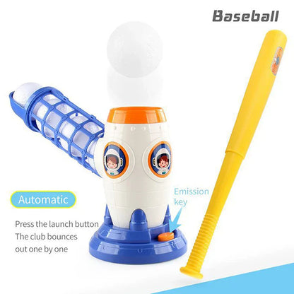 Kids' baseball training pitching machine, promoting active play and sports development