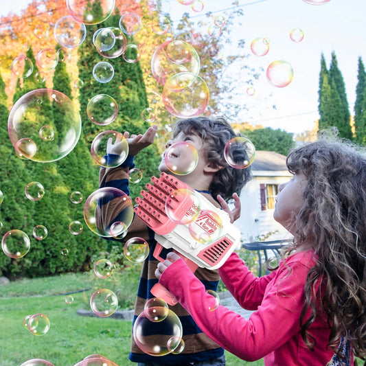 Kids Automatic Bubble Maker Wand Toy, electric bubbles for outdoor fun