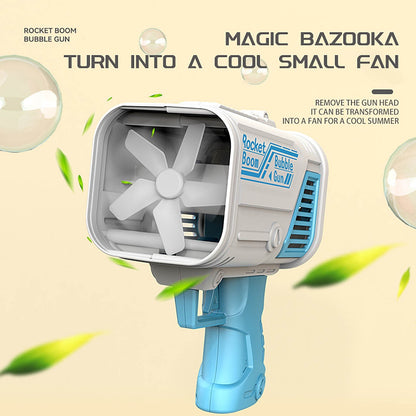 Bubble bazooka toy for kids, automatic bubble maker, party supplies