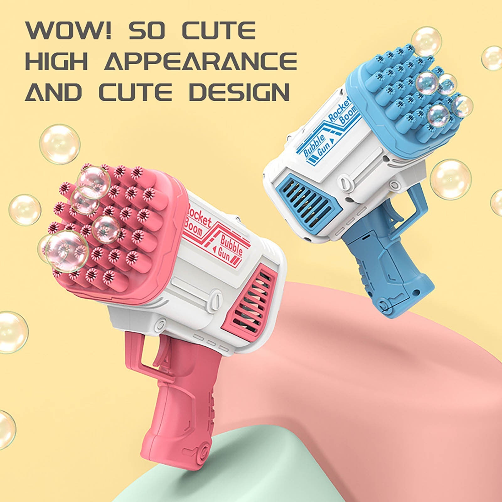 Automatic bubble maker bazooka for kids, perfect for parties
