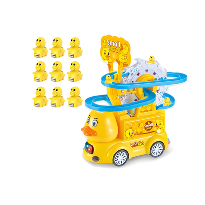 Colorful duck climbing track toy for kids, an educational and interactive toy for toddlers and preschoolers.