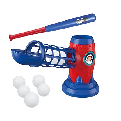 Children's baseball pitching machine, perfect for outdoor tball sets and active sports play.