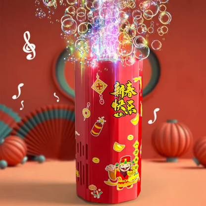 Automatic bubble maker for children, portable design ideal for backyard playtime