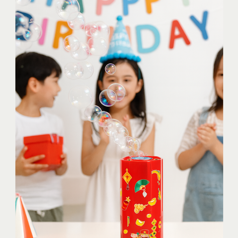 Kids' automatic bubble machine, colorful and durable, great for outdoor playtime fun