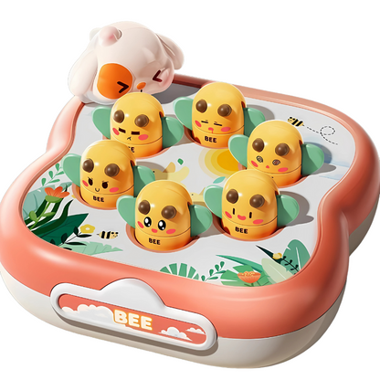 Colorful Bee Whack toy for kids, engaging interactive game for toddlers to improve reflexes and learning.