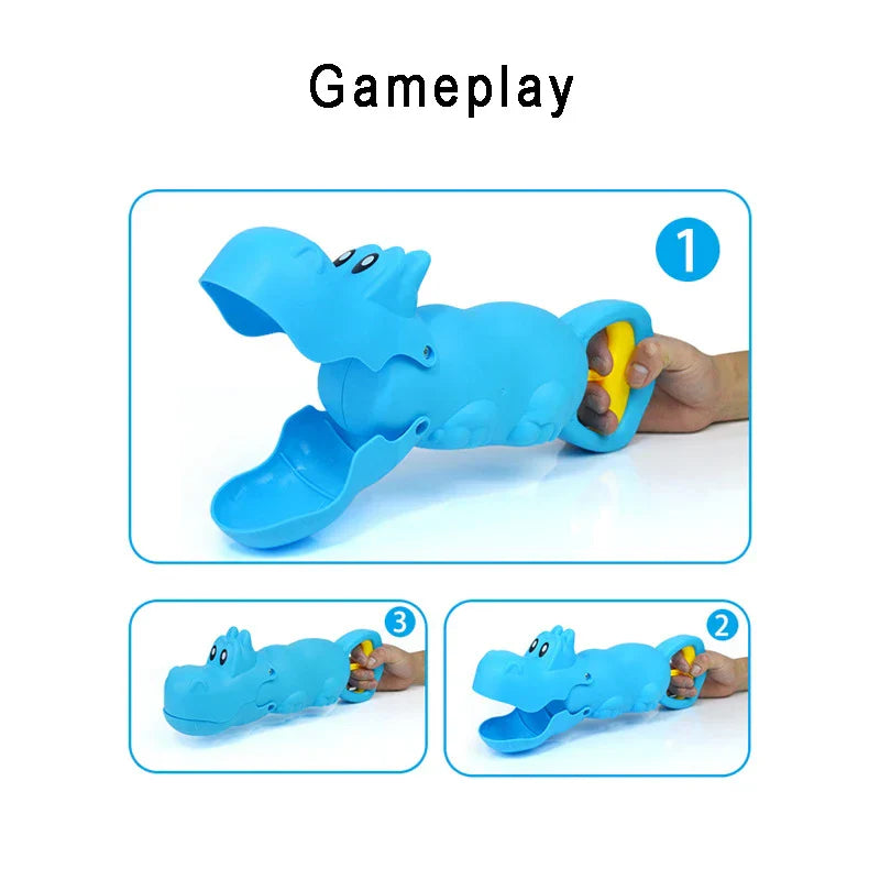 Child holding a green creative beach sand claw, a fun outdoor play equipment