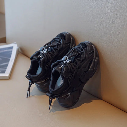 Vibrant red plush waterproof sports shoes for kids, providing comfort and protection for active play