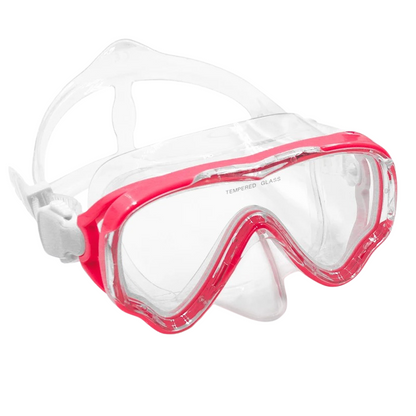 Kids' clear swim goggles with nose cover, anti-fog lens for underwater visibility