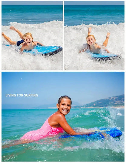 Vibrant kids' bodyboard for beach adventures, durable pool toy enhancing summer waterplay fun
