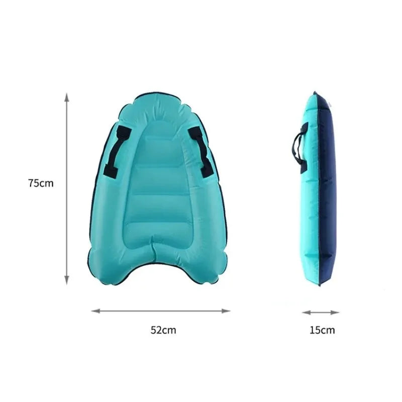 Durable kids' surfmat bodyboard, perfect for summer beach and pool fun, bright and engaging design