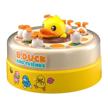 Toddler reaching for a bouncing animal in this engaging catch game, great gift idea