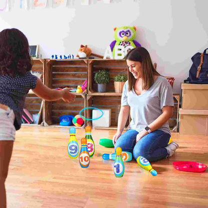 Durable kids bowling play set for active children, perfect for developing coordination and counting