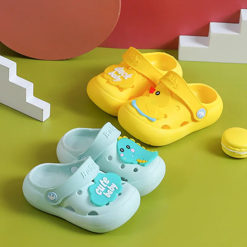 Kids breathable soft non-slip indoor outdoor slippers, perfect for toddlers' playtime comfort