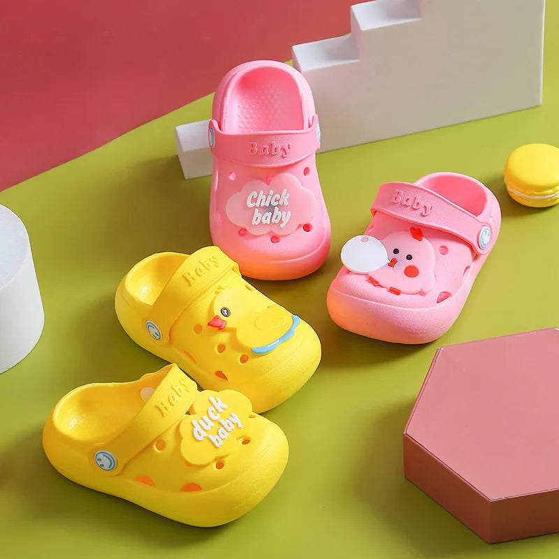 Breathable kids slippers, non-slip design for active toddlers. Great for both indoor and outdoor adventures