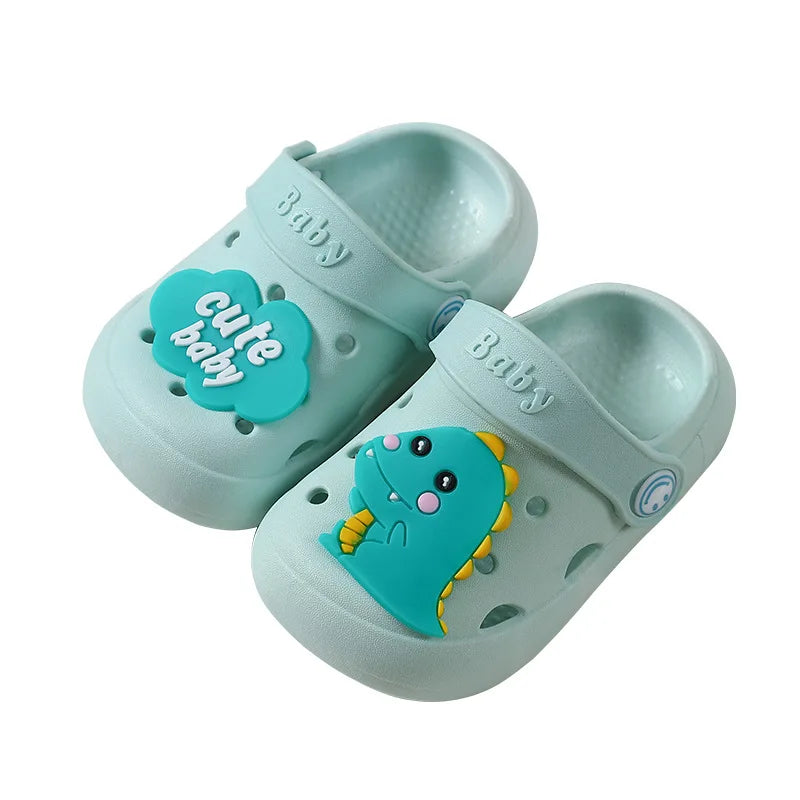 Soft sole children's fashion slippers, non-slip, breathable, and comfortable for all-day wear