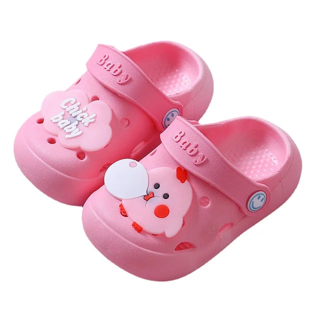 Toddler footwear: breathable non-slip slippers, offering soft support for indoor and outdoor exploration
