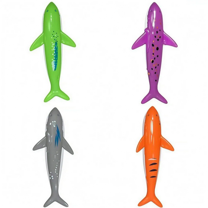 Durable, bright kids' pool diving toy set; safe for underwater fun, skill-building swimming games & water play.
