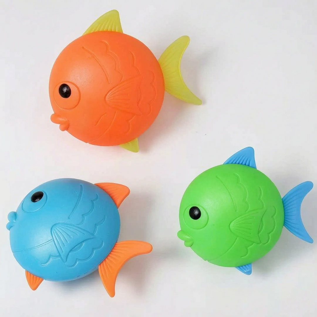 Kids' diving toys for swimming practice; develop underwater retrieval skills & water confidence in the pool.