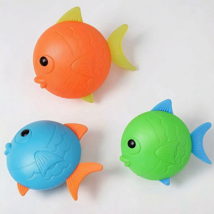 Kids' diving toys for swimming practice; develop underwater retrieval skills & water confidence in the pool.