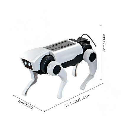 Finished Remote Control Robotic Pet, a fun and interactive DIY educational toy for kids.