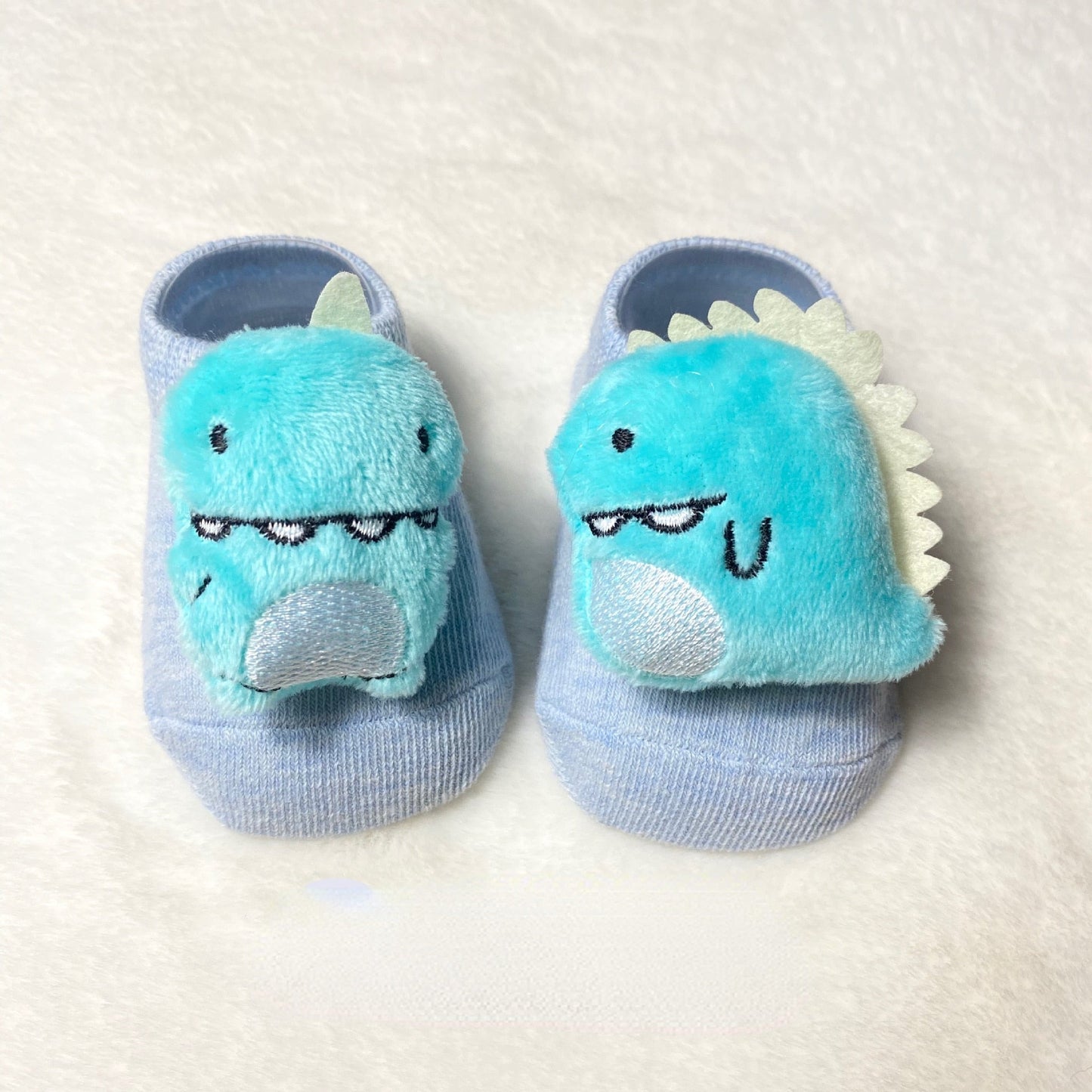 Infant anti-slip socks featuring adorable cartoon animals, comfortable baby accessories