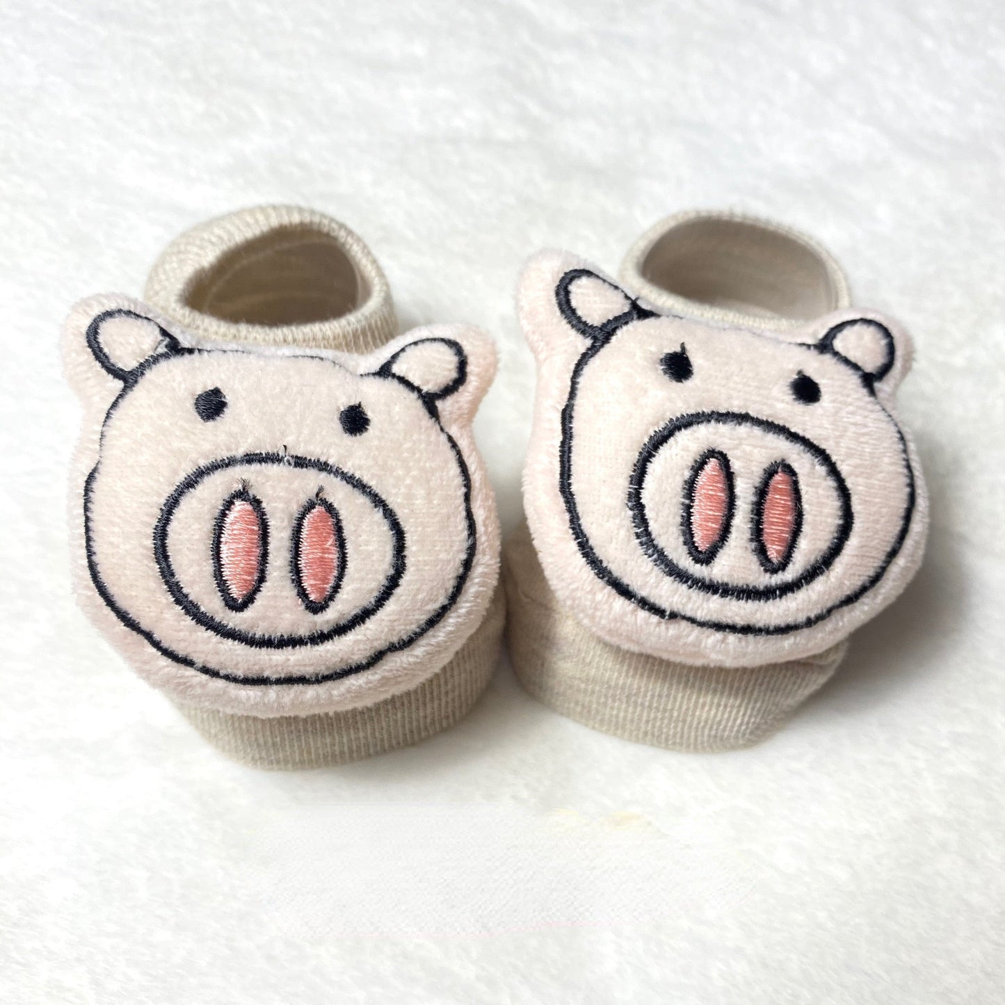 Collection of various animal doll socks for boys and girls, pure cotton warm socks