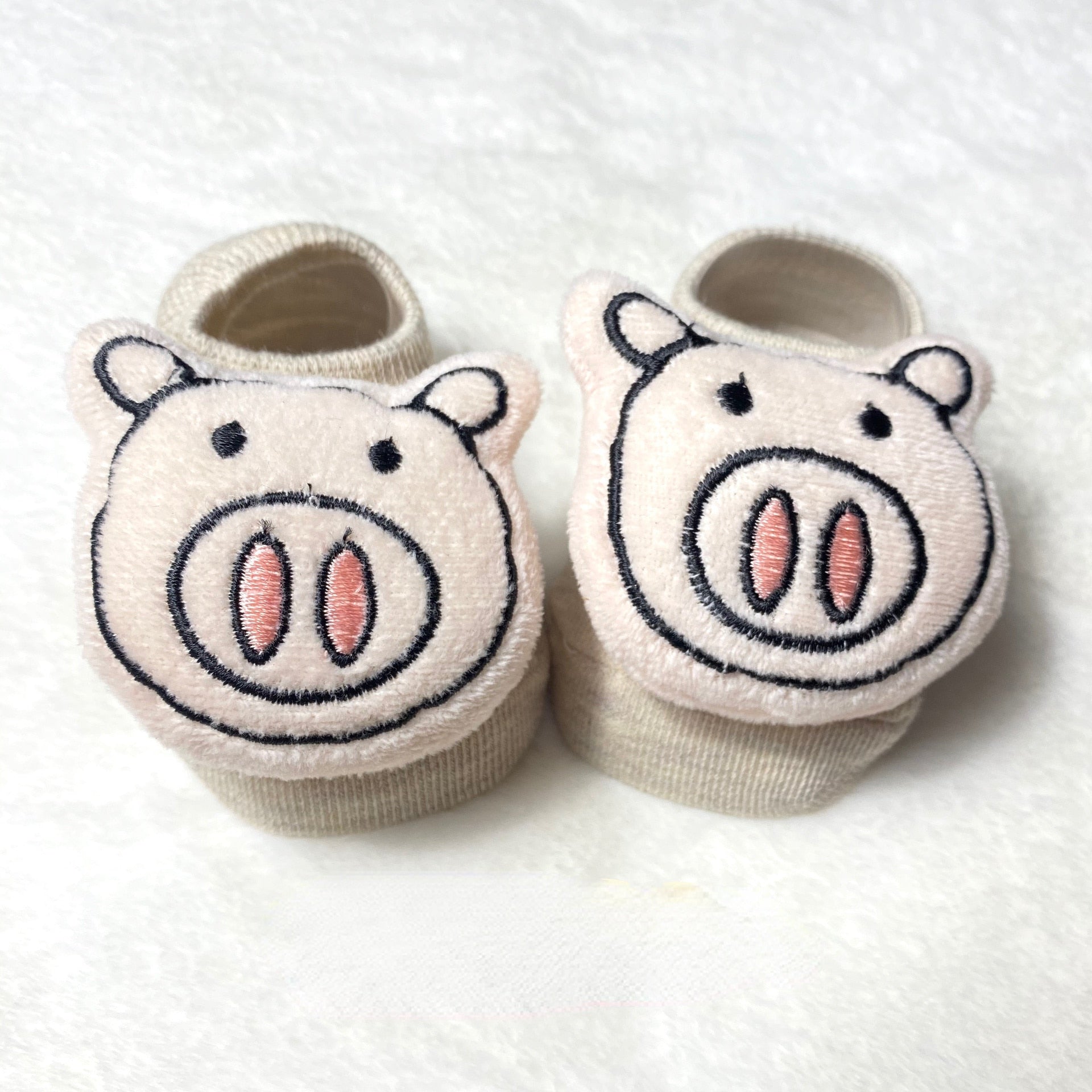 Collection of various animal doll socks for boys and girls, pure cotton warm socks