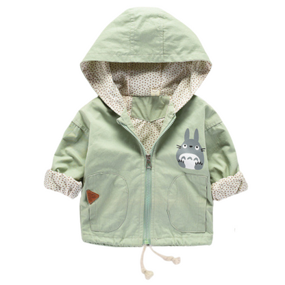 Children's apparel: Kids 'Mickey' cartoon print zipper hoodie jacket, perfect for fall & winter