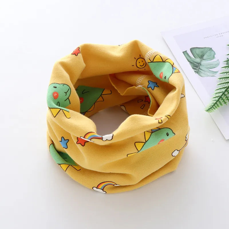 Children's snug neck warmer, gray with rocket ships, a trendy toddler accessory
