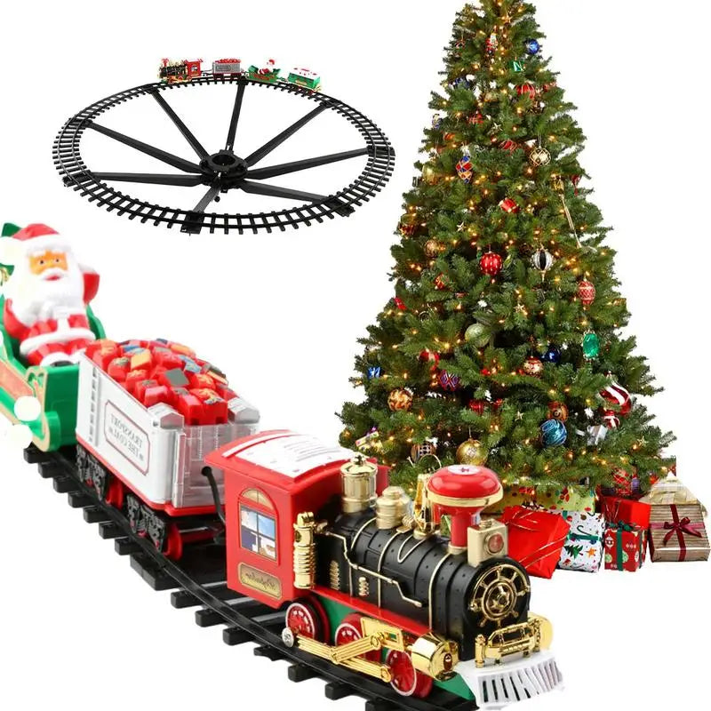 Kids' Christmas Express train set with sound effects, festive holiday toy for children