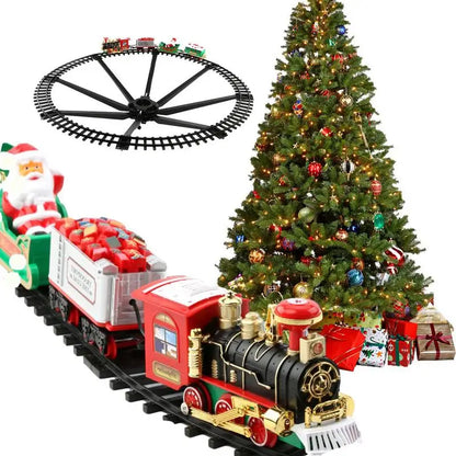 Kids' Christmas Express train set with sound effects, festive holiday toy for children