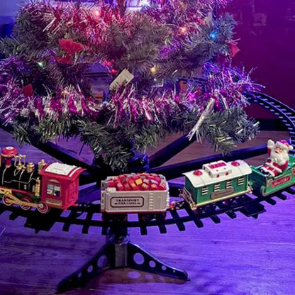 Christmas Express holiday train with tracks, interactive toy decoration for seasonal fun