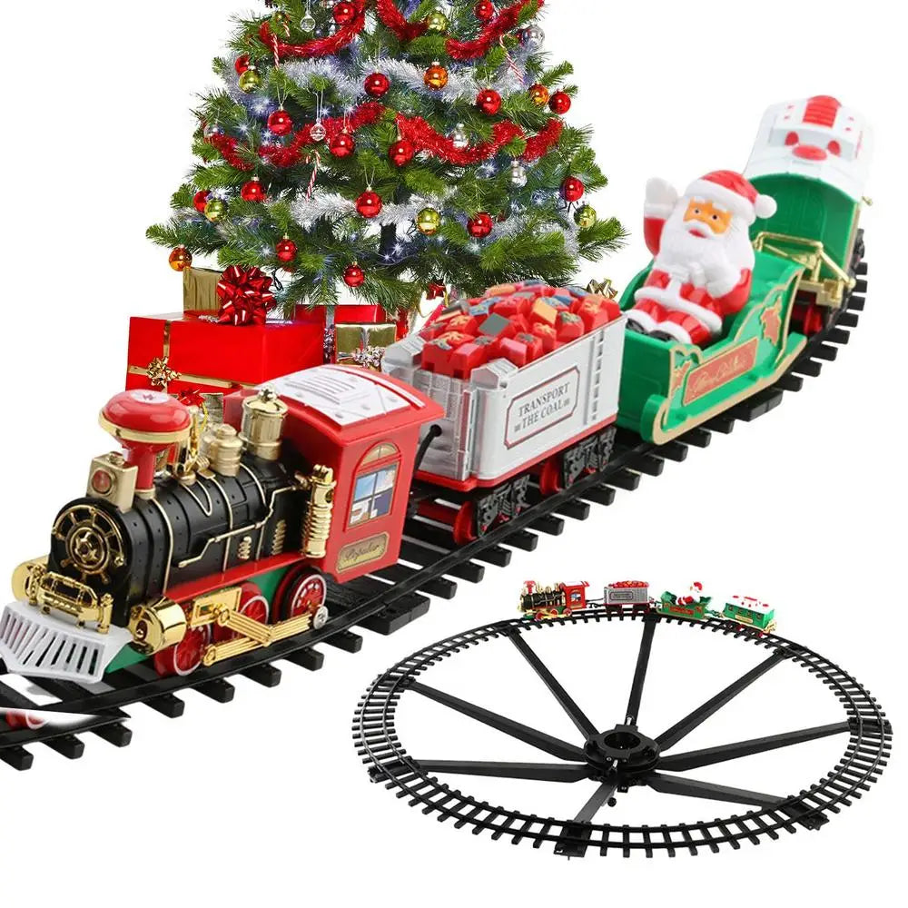 Festive kids' Christmas Express train set, holiday decoration with active sound features
