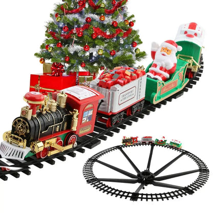Festive kids' Christmas Express train set, holiday decoration with active sound features