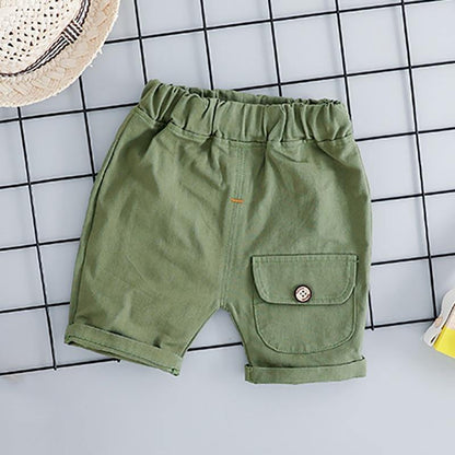 Boys and girls puppy print t-shirt & pants set, comfortable casual wear for active toddlers