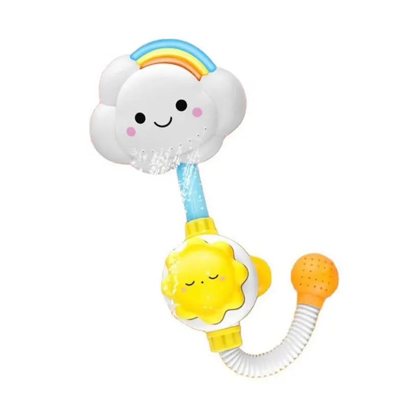Gift for kids: interactive cloud faucet sprinkler for fun bath play and sensory development.