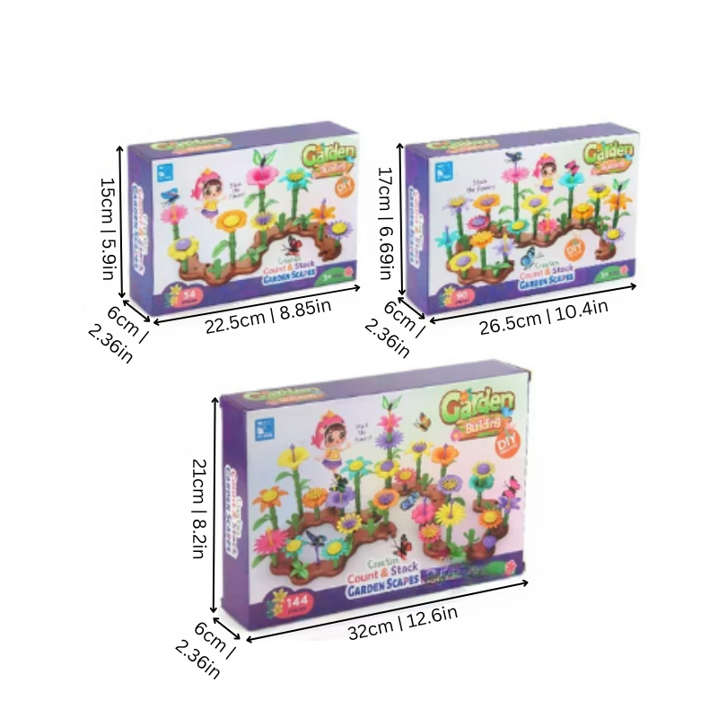 Flower Garden Building Blocks kids' toy, educational creative play enhances nature appreciation for children