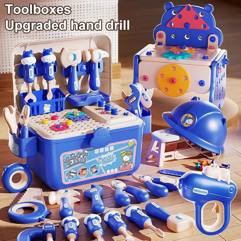 Kids' Creative Construction Toolbox Play Set for ages 3+, building toy with toy tools