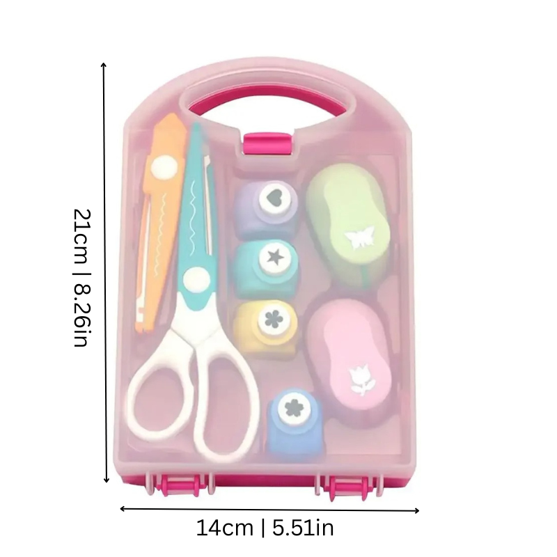 Toddler activities kit: Creative Craft Puncher Set with various punch designs, encourages imaginative play and educational fun.