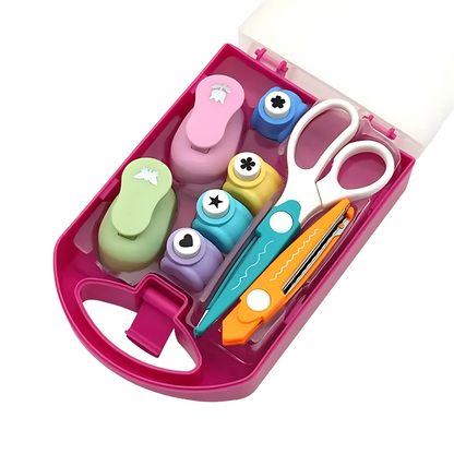 Engaging kids crafts kit: Creative Craft Puncher Set, ideal for developing fine motor skills and creative play in young children.