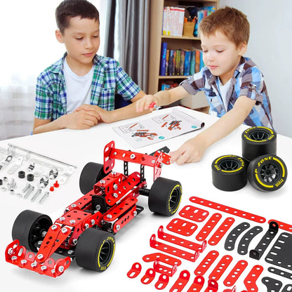 Educational building kit, multi-shape vehicles, enhances creative play in children
