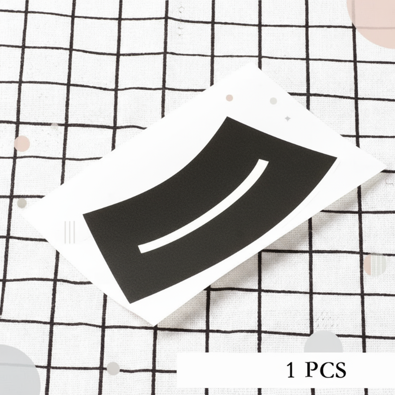 Close-up of a Stop sign sticker from the Creative Road Play Tape Set applied on the tape