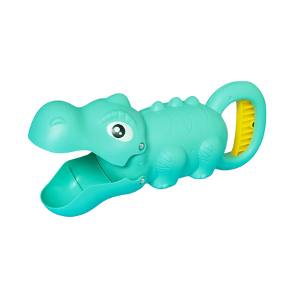 Close-up of a critter grabbing toy's claws, designed for small hands, great for kids' development