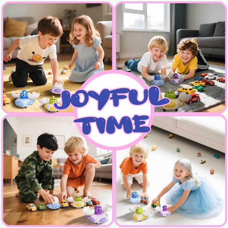 Dinosaur toy car emerging from an egg, engaging STEM activity for kids, perfect for playtime