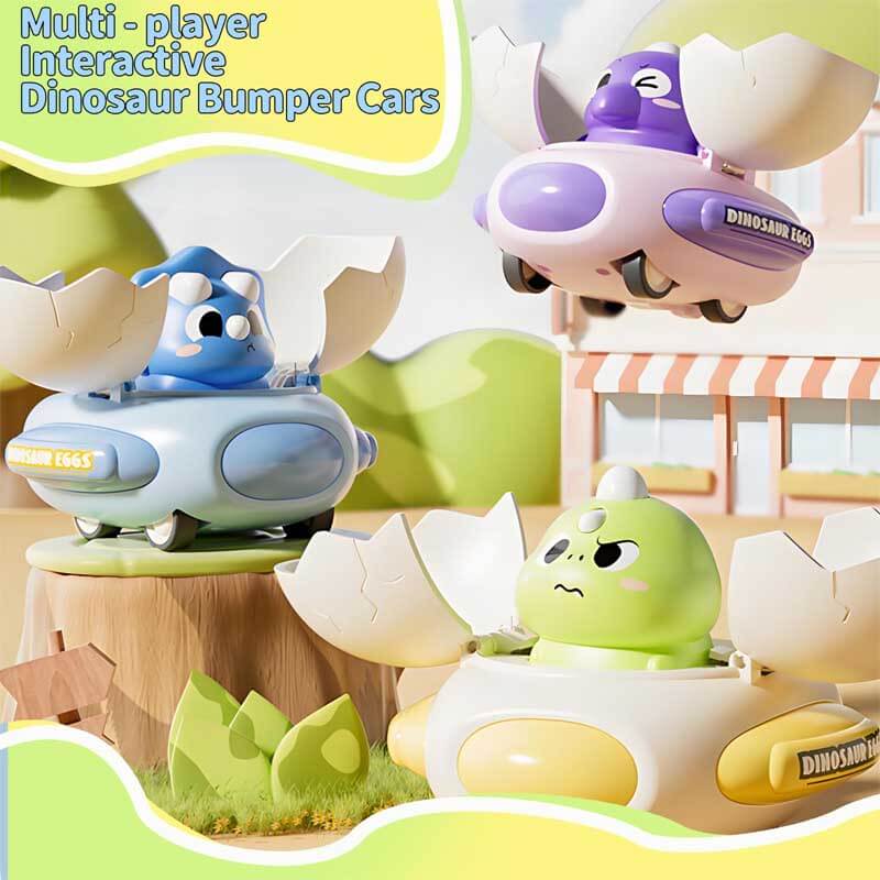Colorful Dino Egg Impact Car Toy set, an exciting gift for kids, promotes active learning